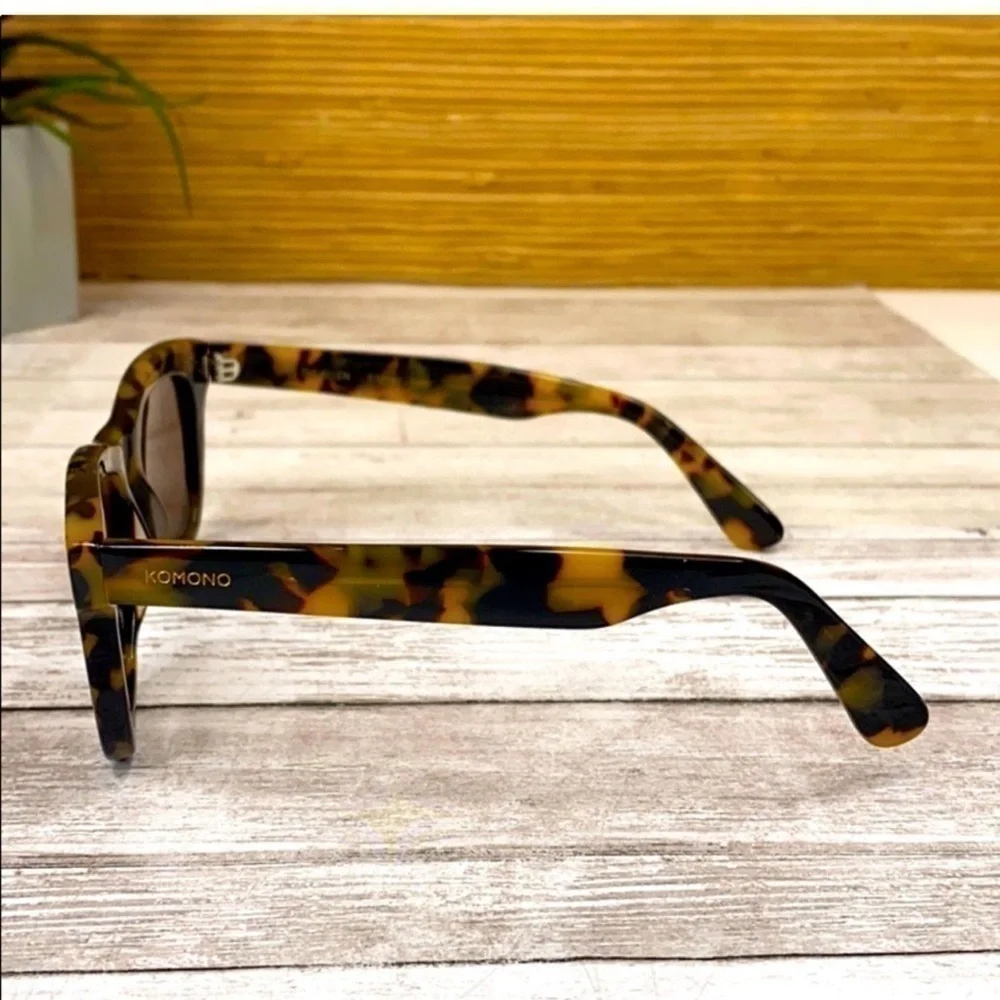 KOMONO sunglasses The Allen Tortoise Demi Brown Tan NEW
